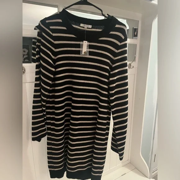 NWT madewell striped wool sweater dress - Picture 5 of 5